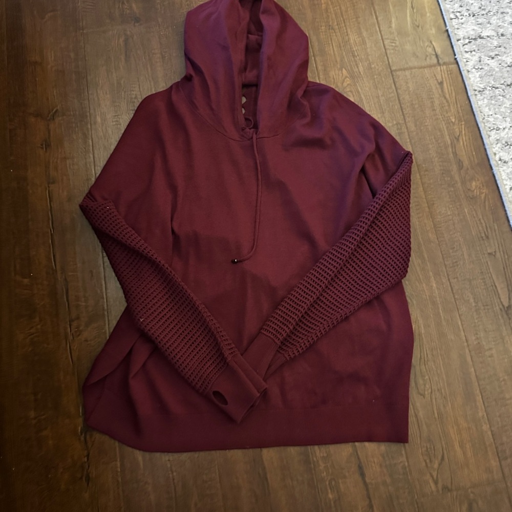 Women’s Burgundy Hooded Sweater